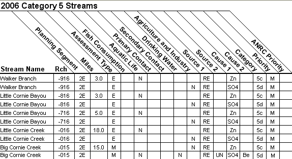 2006 Category 5 Streams - 08040206