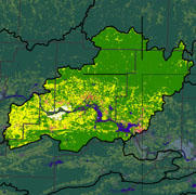 Watershed Land Use Map - Dardanelle Reservoir